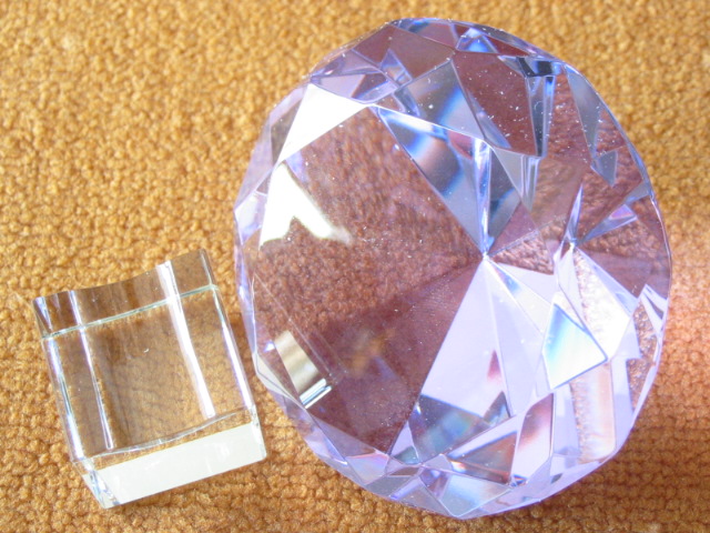 5Pcs New Purple Taper Crystal Ball 50mm - Click Image to Close